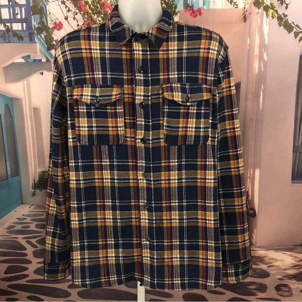 NWT J. Crew Seaboard Soft-Knit Plaid Button Up Shirt